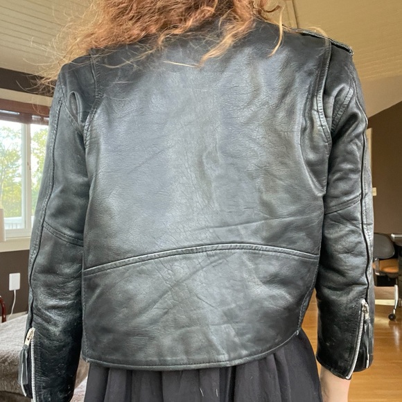 5 HEADS Black Leather Cropped Jacket - Picture 16 of 16